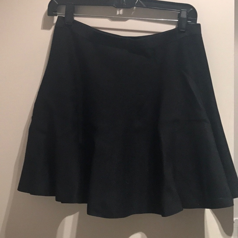 Comfortable flare black skirt.